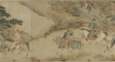 元人狩猟図 長巻 70×340cm 人物群像 九州国立博物館 | 収蔵品ギャラリー | 韃靼人狩猟図巻