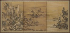 九州国立博物館 | 収蔵品ギャラリー | 春夏耕作・秋冬山水図屏風