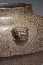 九州国立博物館 | 収蔵品ギャラリー | 重要文化財 蘆屋楓流水鶏図真形釜