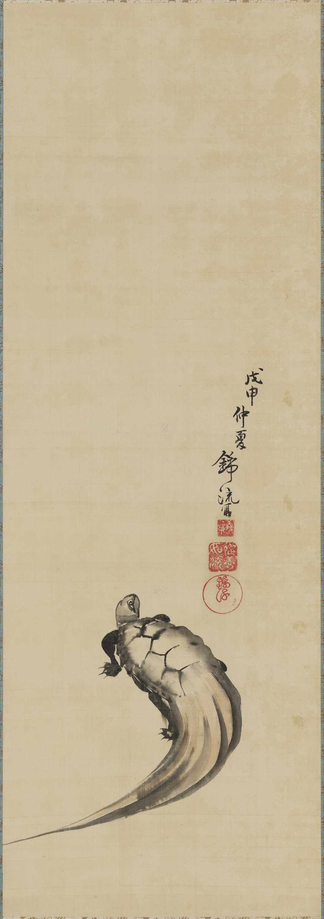 重要文化財　亀図（対馬宗家文書）　1幅