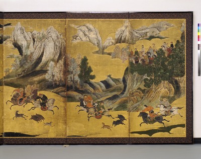 元人狩猟図 長巻 70×340cm 人物群像 九州国立博物館 | 収蔵品ギャラリー | 韃靼人狩猟図巻