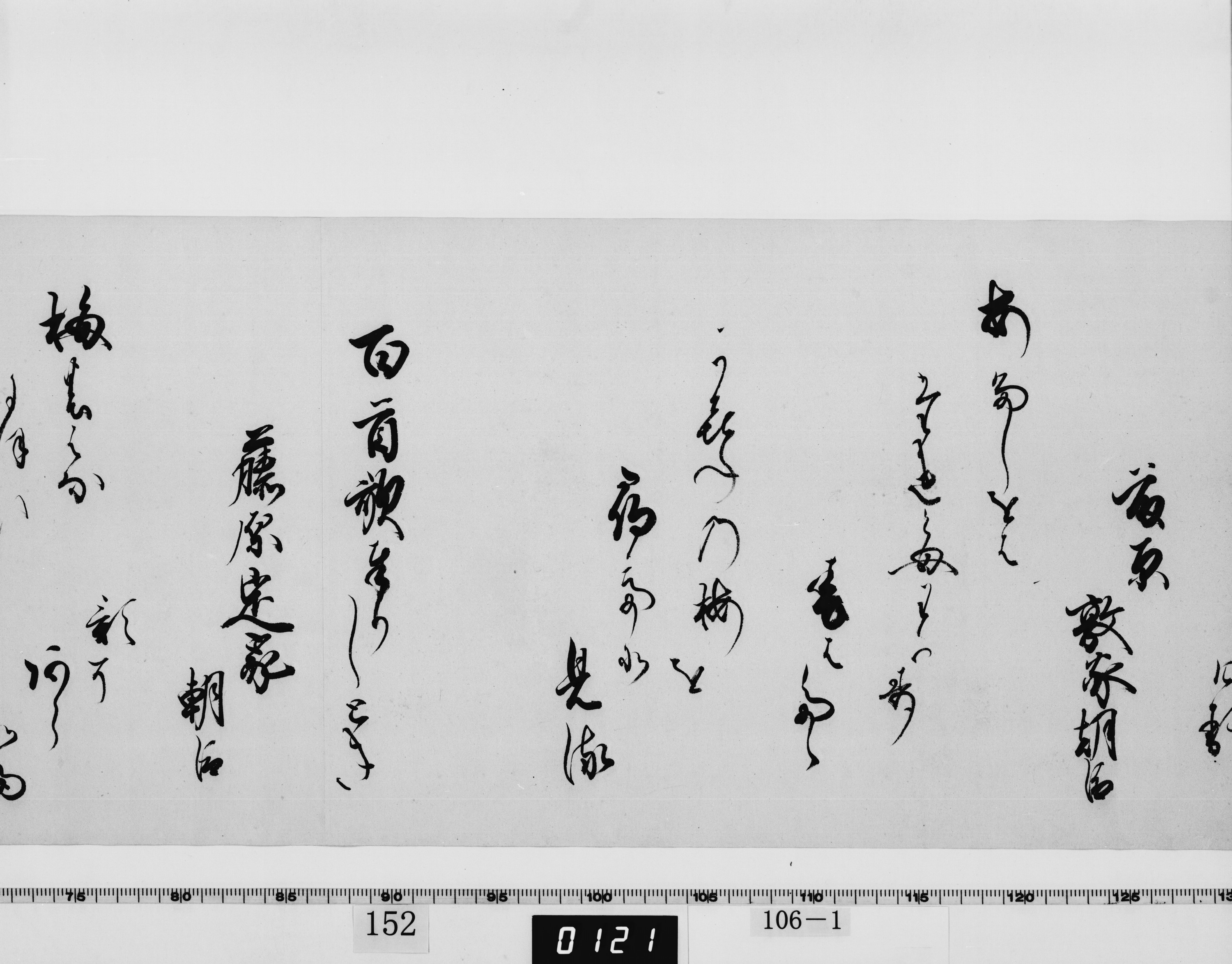 重要文化財　寛寿院筆和歌（対馬宗家文書）　1巻