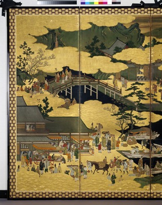 240202D 九谷　南蛮船図 珍しい図柄　7客 南蛮船図鐔（南蛮鐔） 文化遺産オンライン