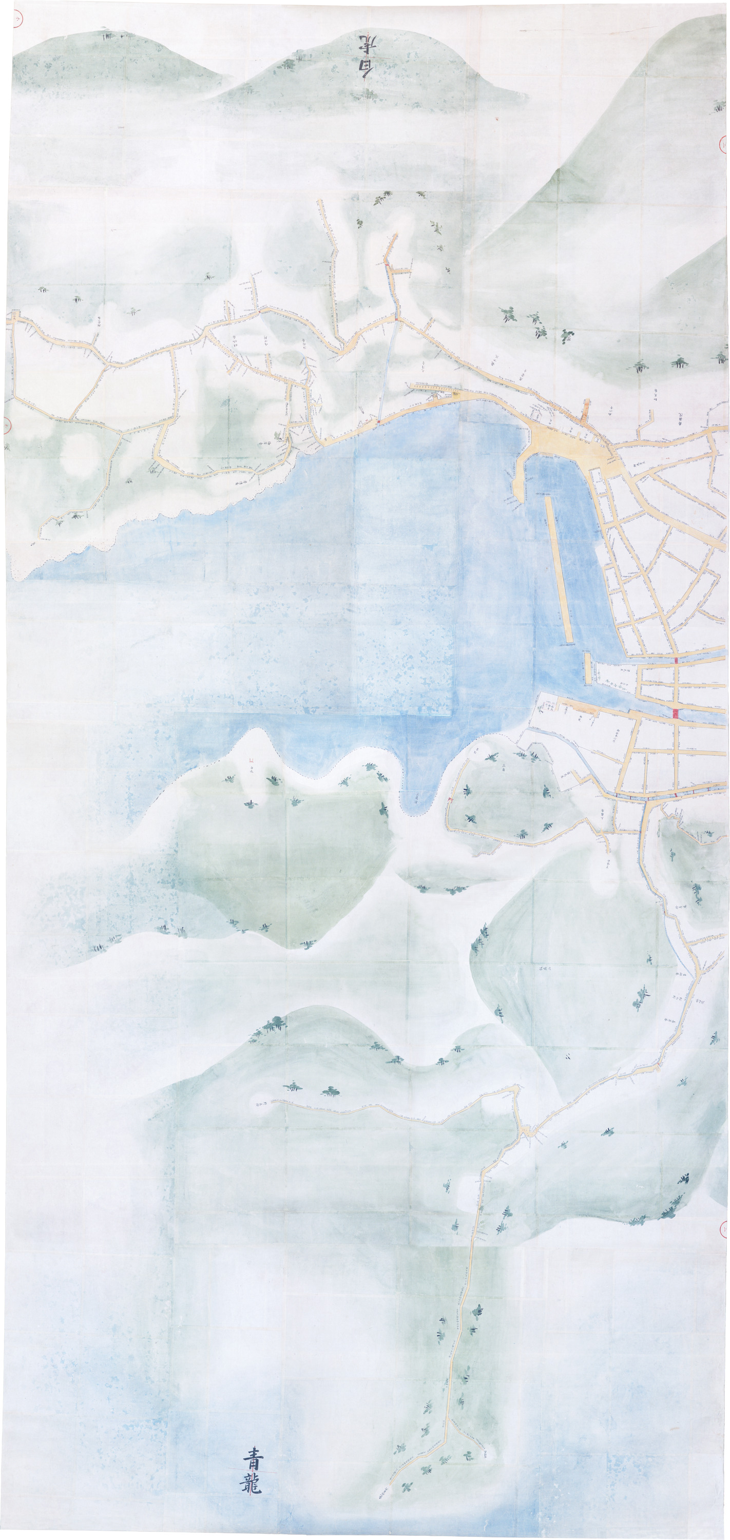 重要文化財　厳原湾図（対馬宗家文書）　1鋪