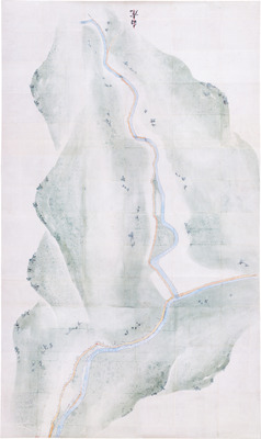 厳原より北西図（対馬宗家文書）