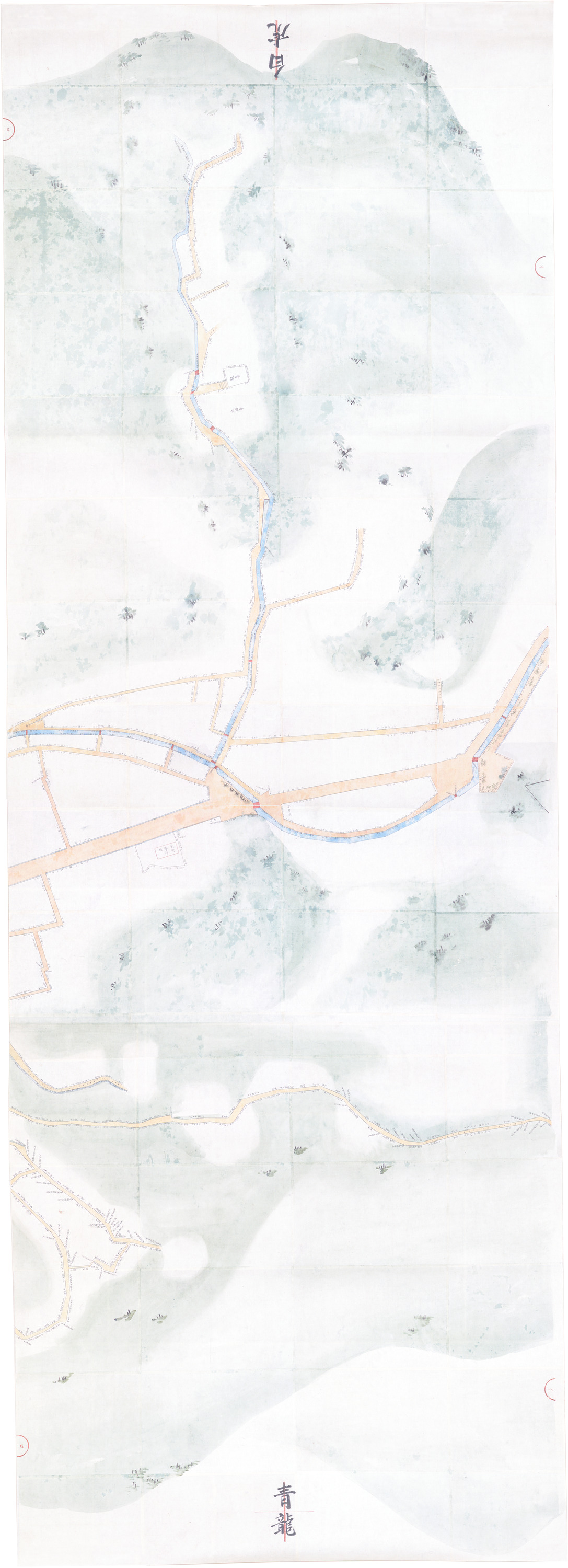 重要文化財　武術稽古場周辺図（対馬宗家文書）　1鋪